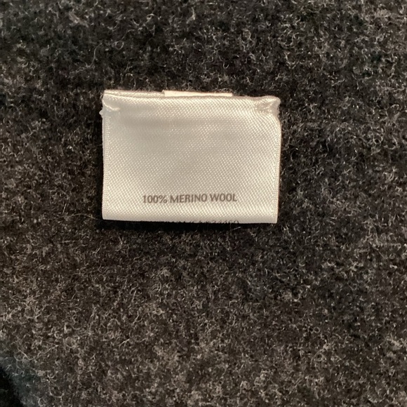 Eileen Fisher Felted Merino Wool Open Jacket Dark Gray L - Picture 7 of 7